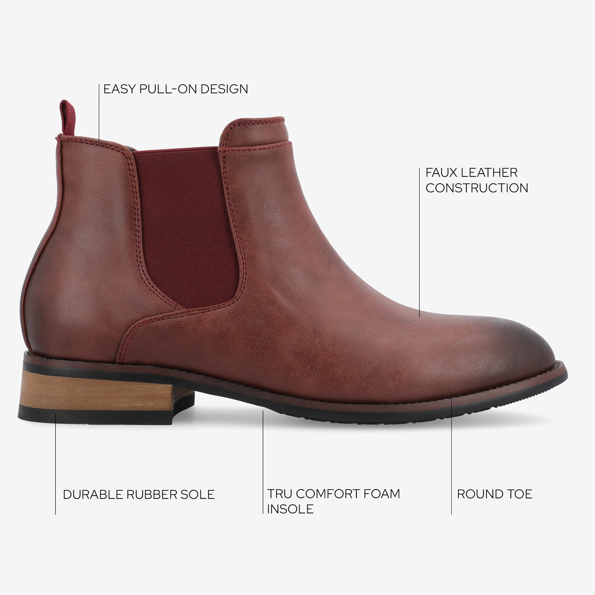 Landon Wide Width Chelsea Dress Boot