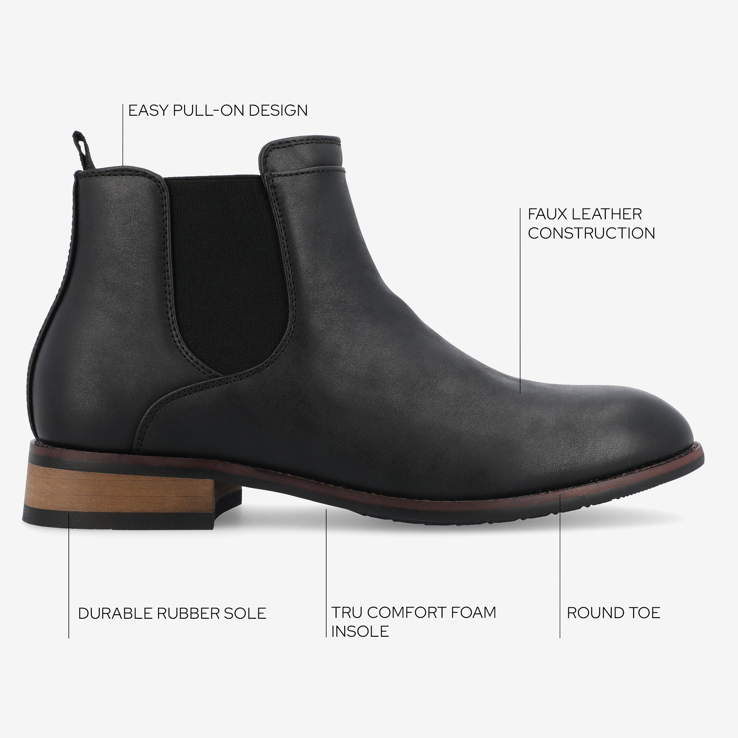 Landon Wide Width Chelsea Dress Boot