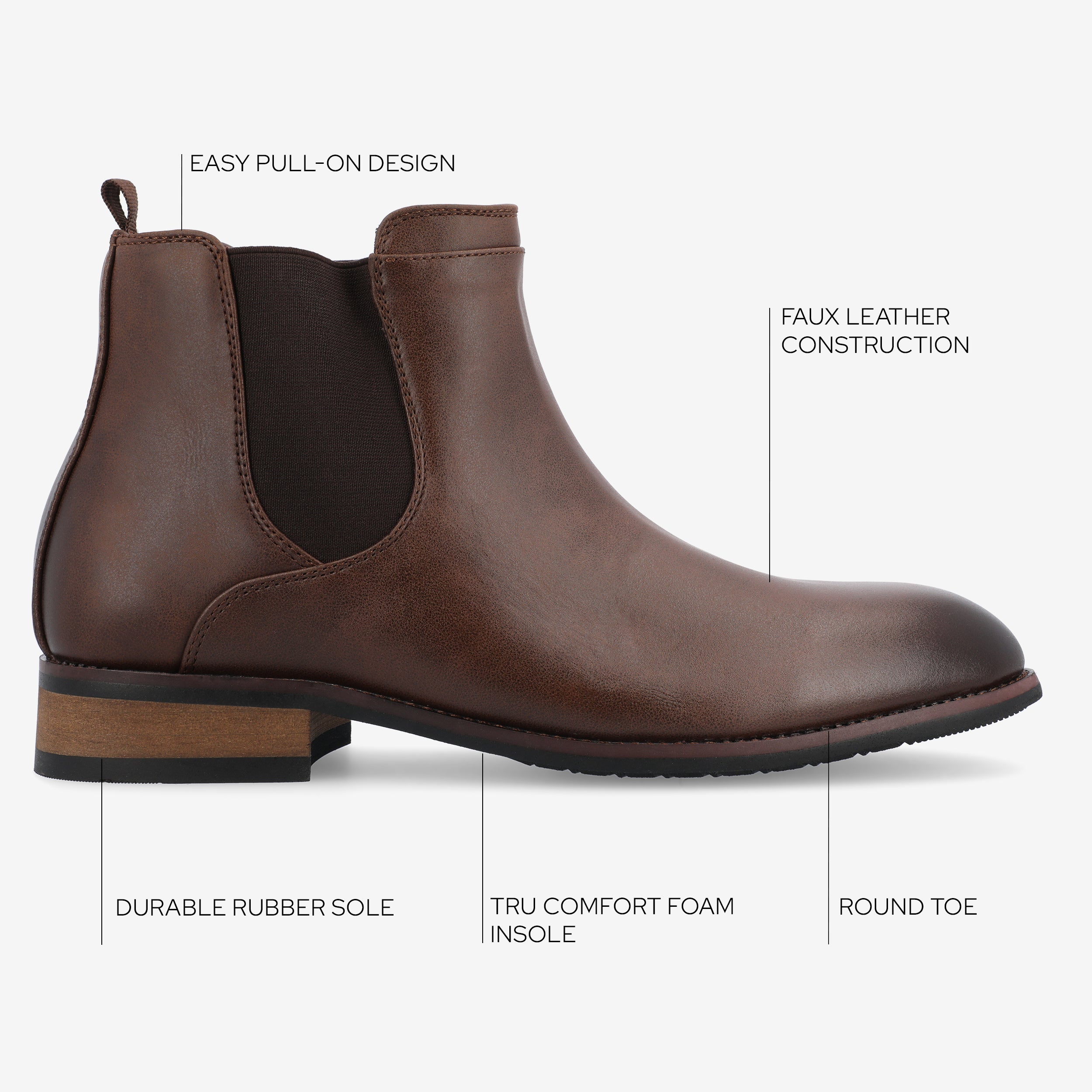 Landon Wide Width Chelsea Dress Boot