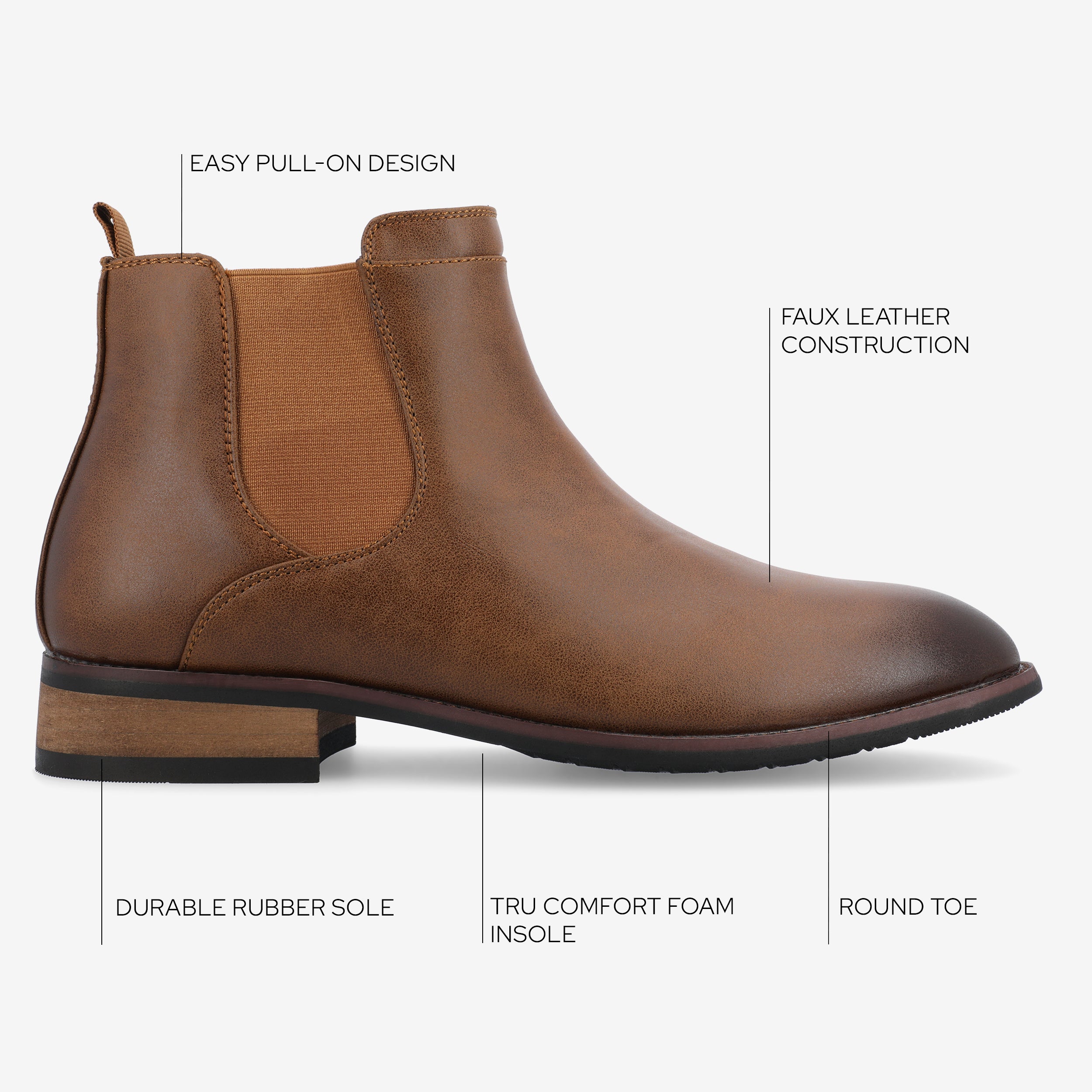 Landon Wide Width Chelsea Dress Boot