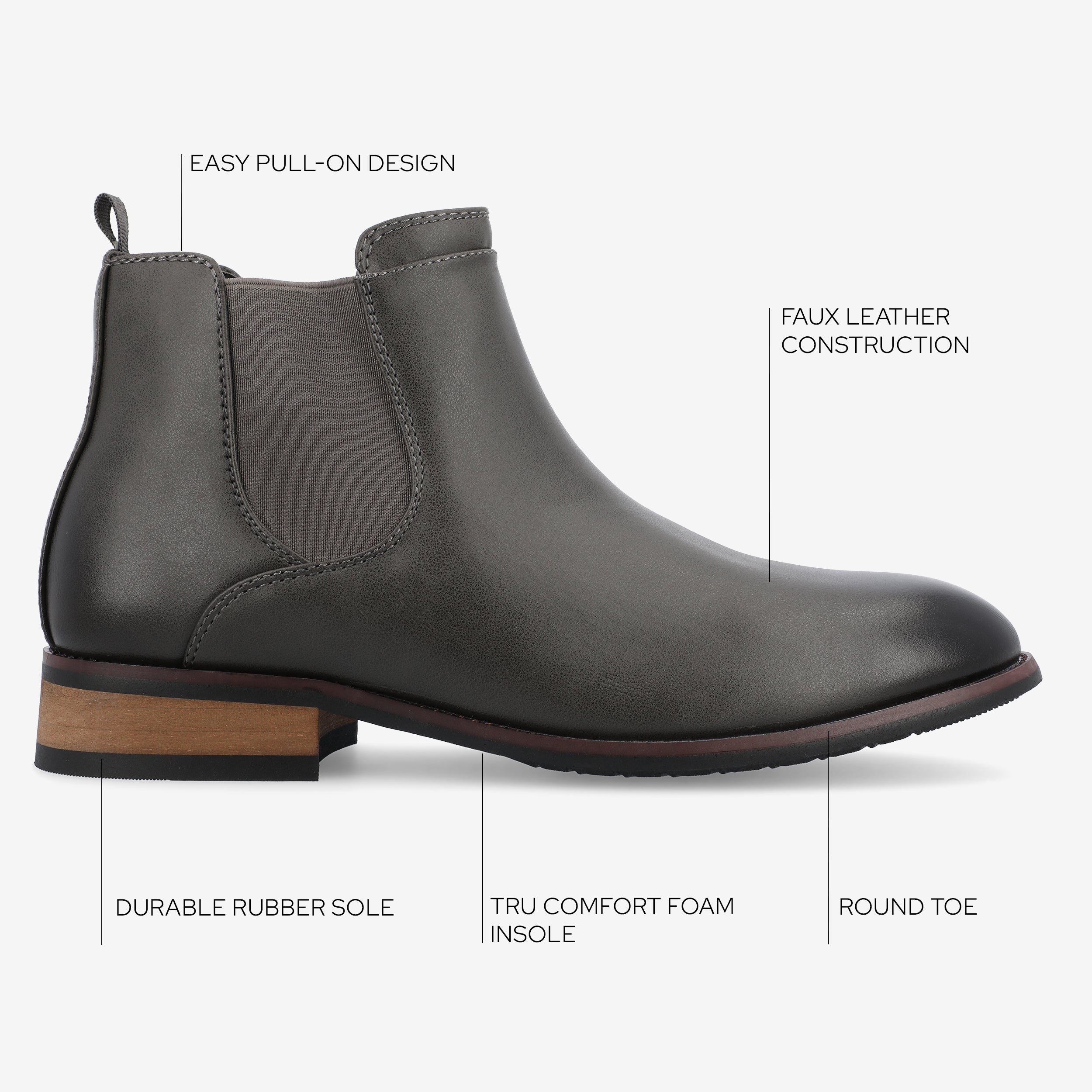 Landon Wide Width Chelsea Dress Boot