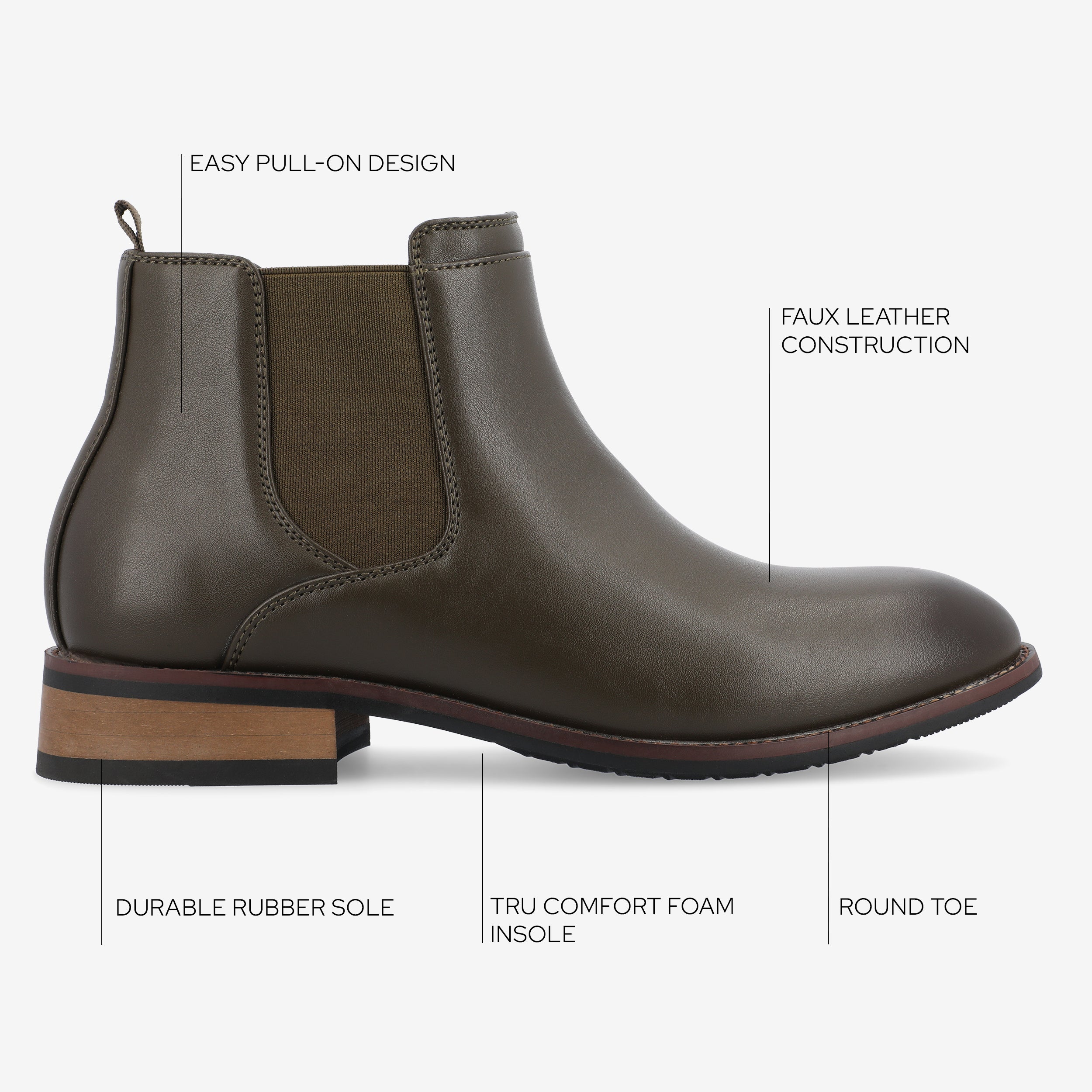 Landon Wide Width Chelsea Dress Boot