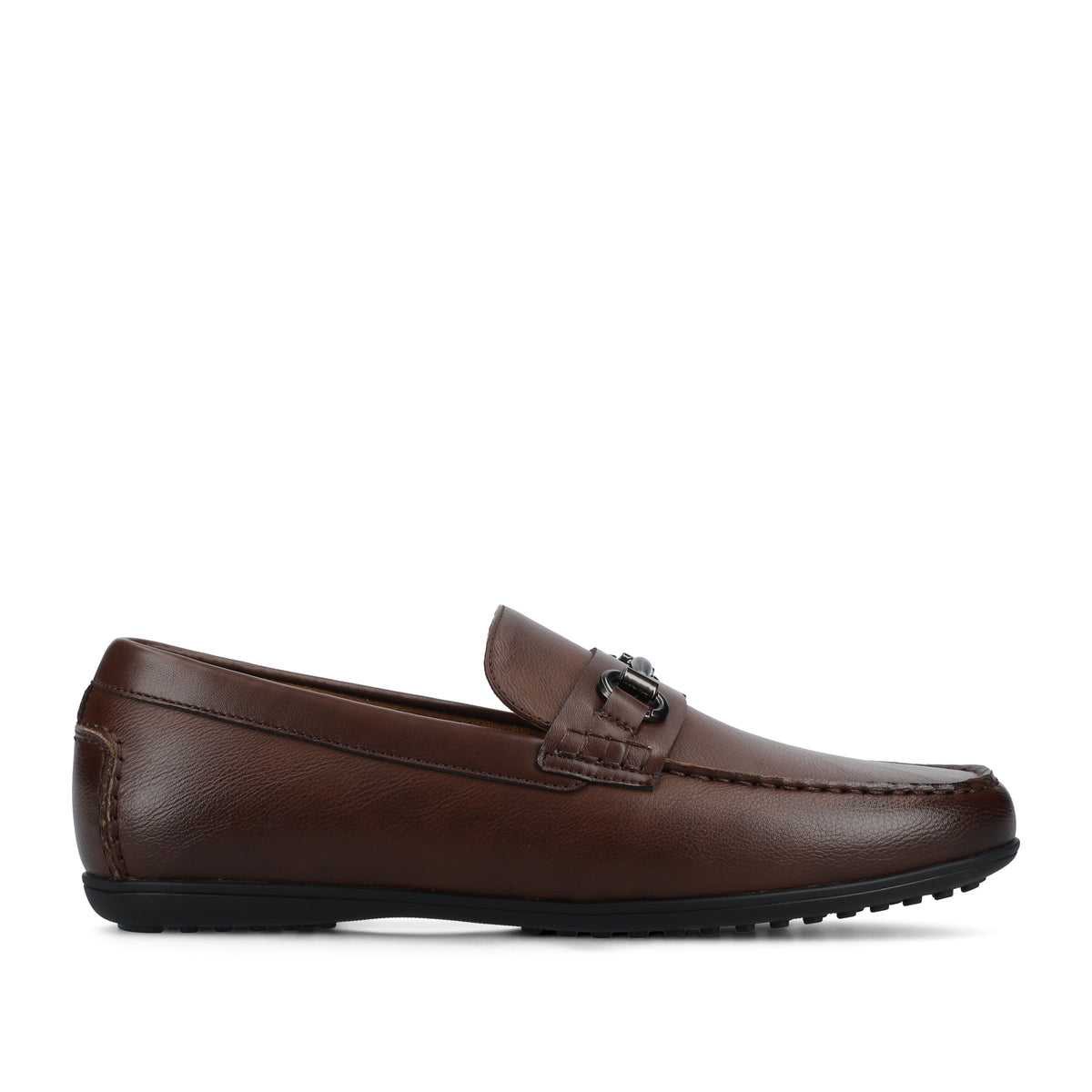 EUC BCBG mens leather loafer with with silver hard wear size 10.5 Amazon.com | FERUCCI Men Silver Spikes Slippers Loafers Flat  main image 4