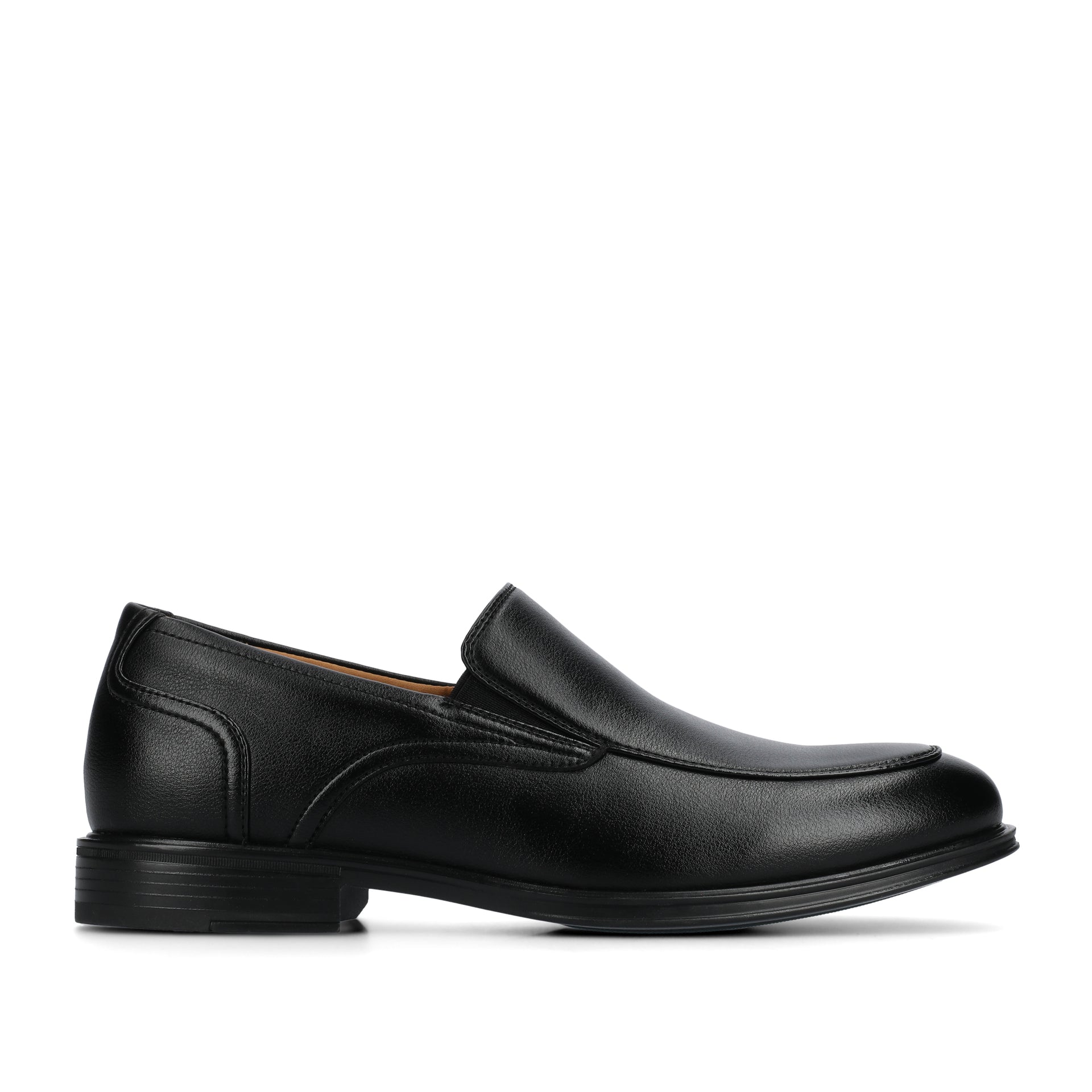 black loafer dress shoes Men's Velvet Loafers yet traditional style of the polished faux leather uppers paired with handcrafted accents create a look that is as sleek as it is timeless Men's Black Patent Leather Penny