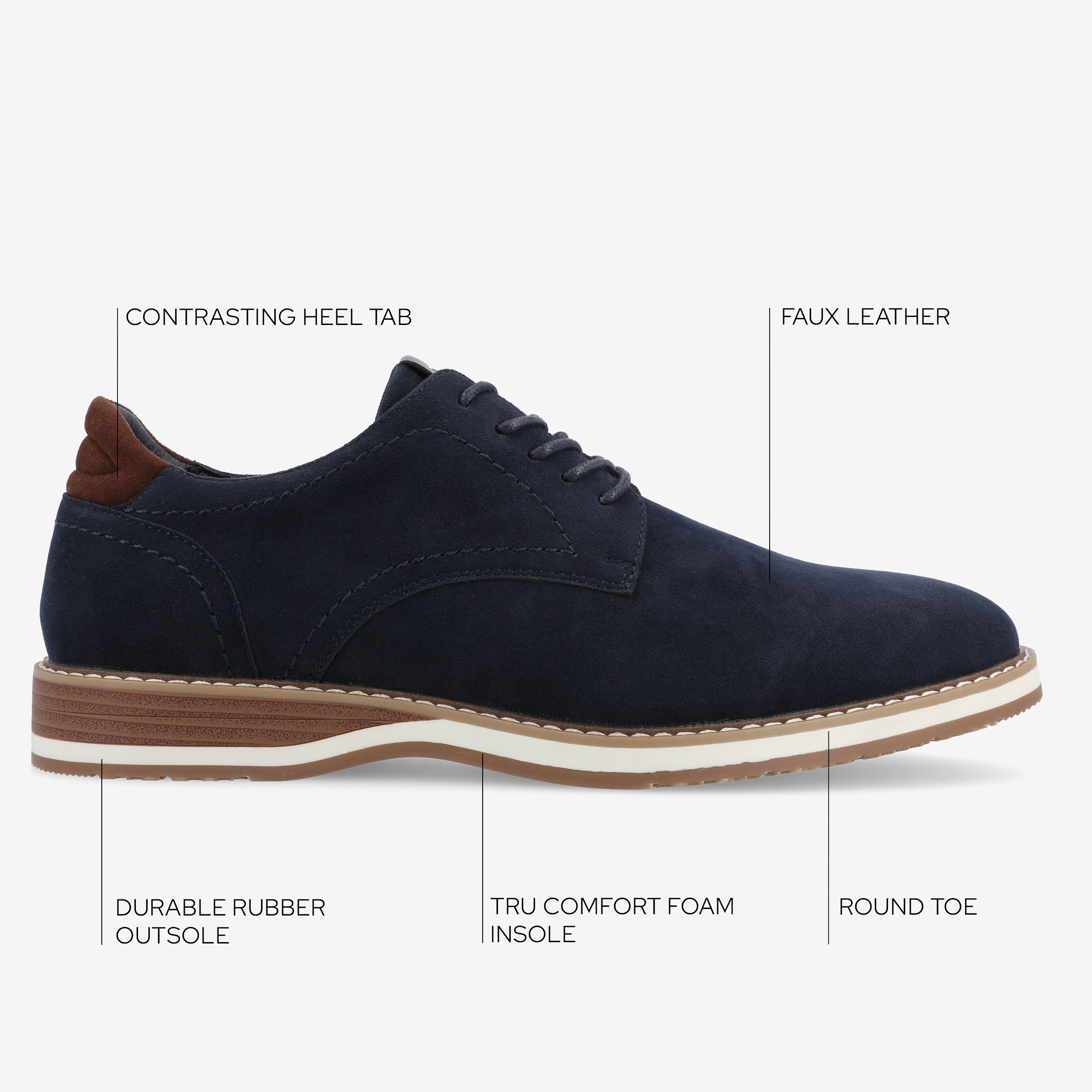 Rutger Plain Toe Hybrid Dress Shoe
